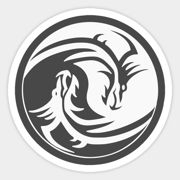 Dragon Yin Yang Sticker by valsymot